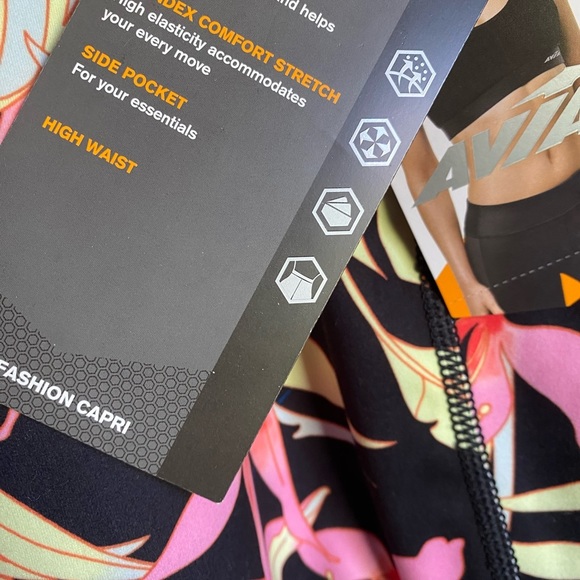 NWT AVIA Women's Active High-Waisted Leggings - Picture 8 of 11